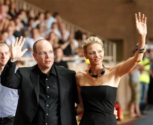 The festivities included a concert by American band, The Eagles, much enjoyed by Prince Albert II and his future bride.(AP photo)