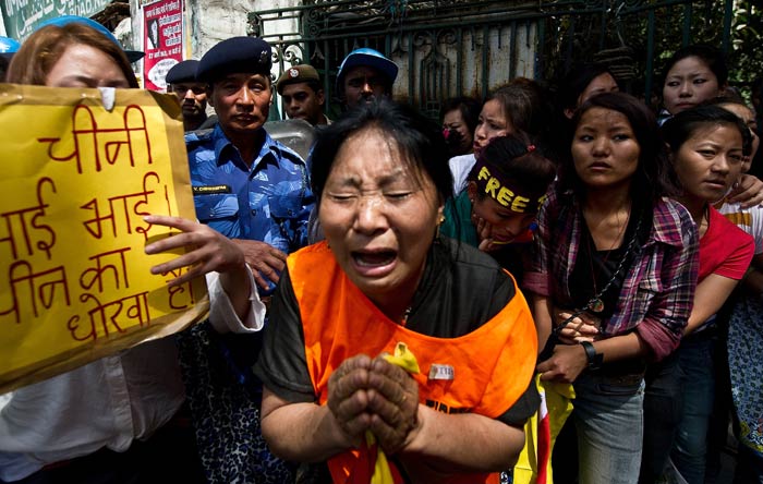 In Pics: Tibetans stage protests in the capital