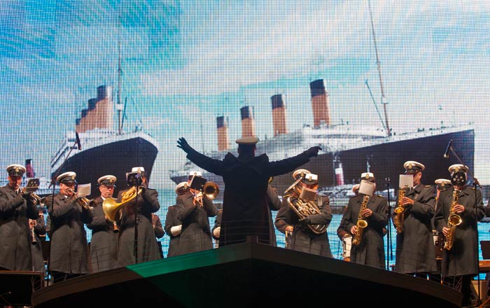 Halifax remembered the Titanic sinking with a funeral procession, song and the Night of the Bells event. The anniversary has taken on an international character, with people engaged in months-long preparations for commemorating events in Britain, Canada, Ireland and the United States, with an emphasis on dignity.
<br/>
(AFP Photo)