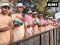 Photo : कुछ यूं बाहें फैलाकर अमेरिकी राष्ट्रपति ट्रंप के स्वागत के लिए तैयार है अहमदाबाद, देखिए शानदार तस्वीरें