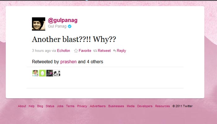 VIPs tweet on Delhi blast