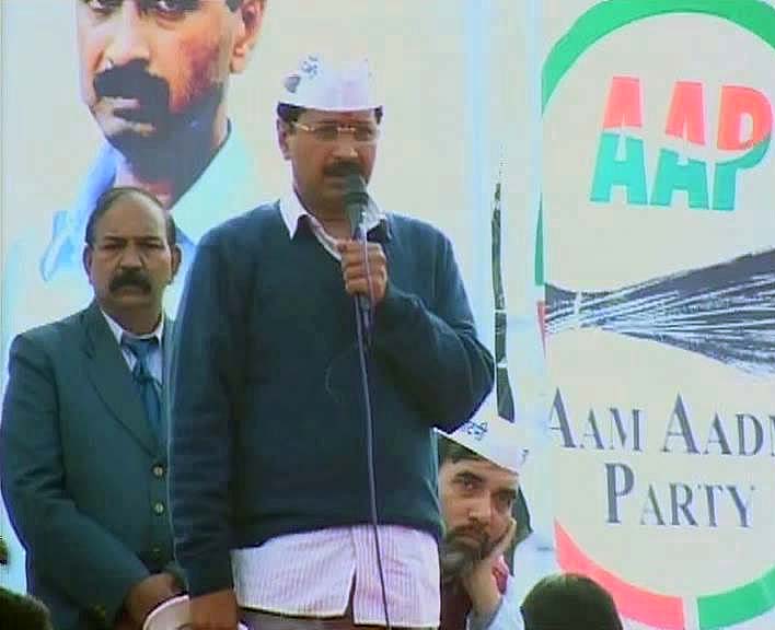 Aam Aadmi Party (AAP) chief Arvind Kejriwal addressed a rally at the Ram Lila Ground in Kanpur. There is no Modi wave in the country, it's only a media creation, said Mr Kejriwal.