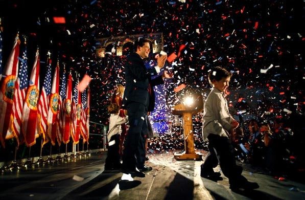 The Tea Party added a second Senate victory when Marco Rubio rode a wave of voter concern over the economy to win a three-way race for the Senate in Florida. (NYT Photo)