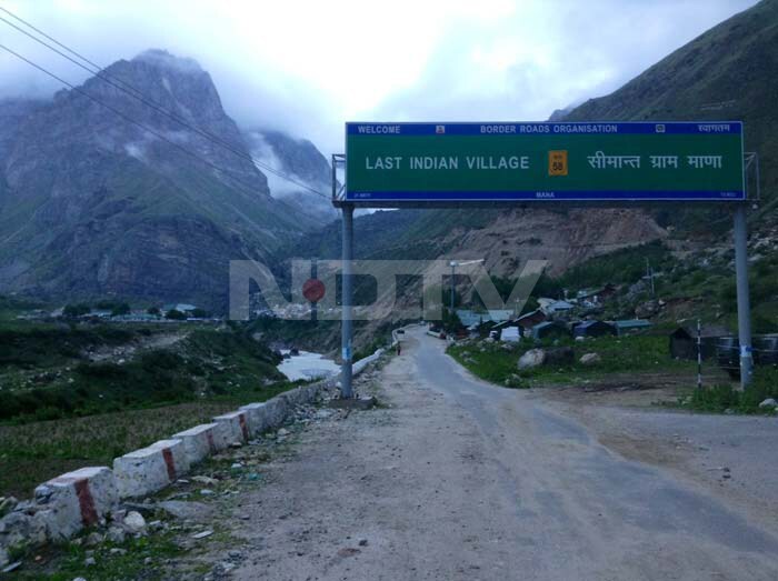 Heavily damaged roads in flood-hit Uttarakhand