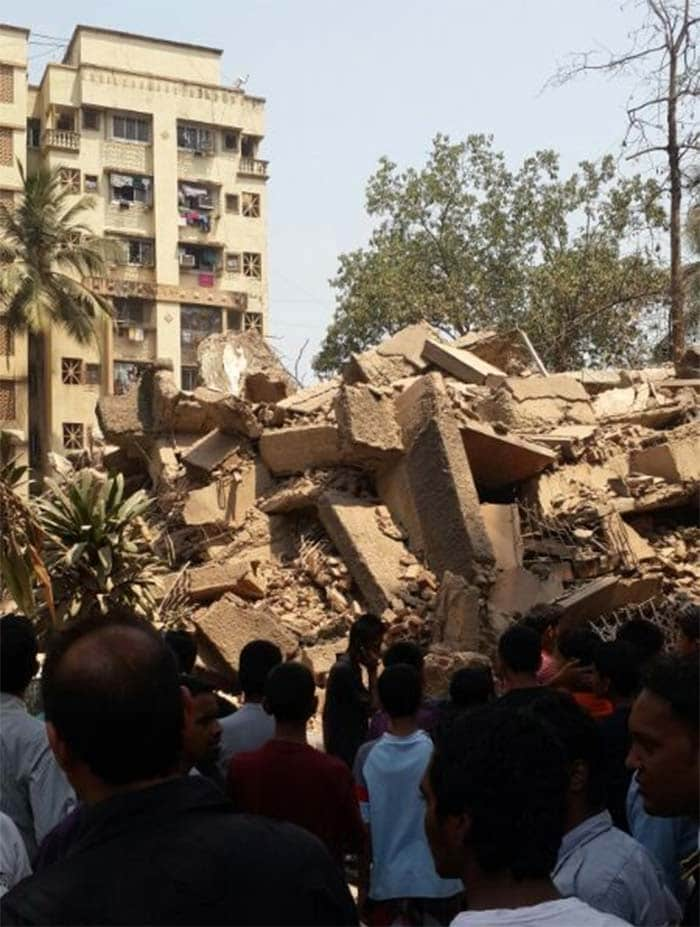 A woman was killed after a seven-storey building collapsed in Mumbai's western suburb of Vakola. Three others have been injured in the incident.