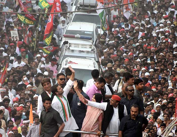 Political Heavyweights, Sea Of Supporters Flow Through Varanasi