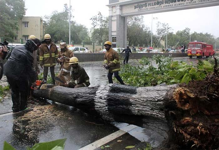 The storm is expected to damage thatched huts, power and communication lines.