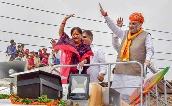 तस्वीरों में मुख्यमंत्री वसुंधरा राजे की 'राजस्थान गौरव यात्रा'