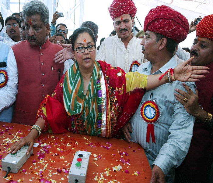 Raje held a variety of posts in the Bharatiya Janata Party (BJP) and was elected to the Rajasthan Legislative Assembly in 1985. From 1989 onwards she won four consecutive elections to the Lok Sabha from Jhalawar, Rajasthan.