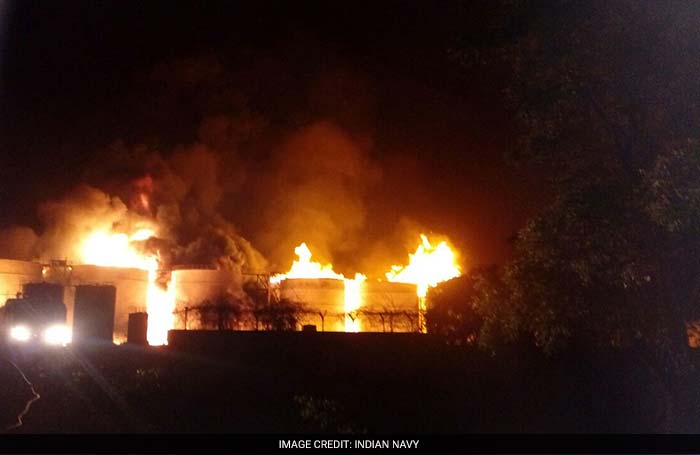 In Pics: Factory Near Visakhapatnam Ablaze In Massive Fire