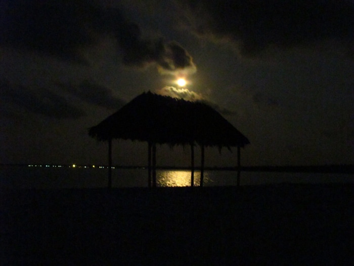 Moonrise over Minicoy, Lakshadweep.