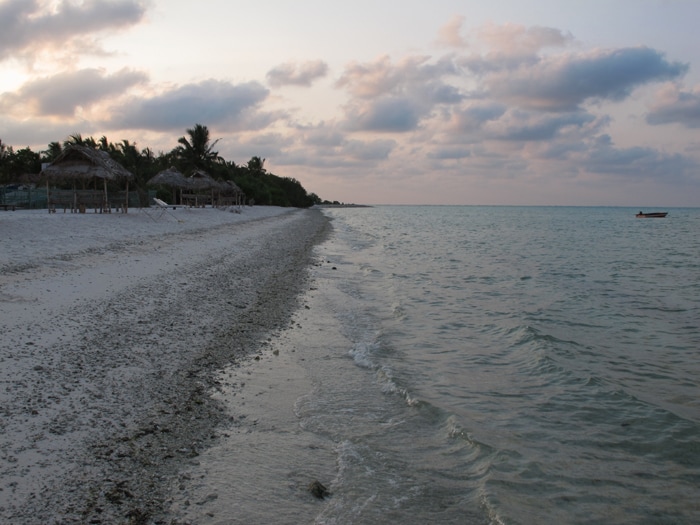 The lagoon at Minicoy, Lakshadweep.