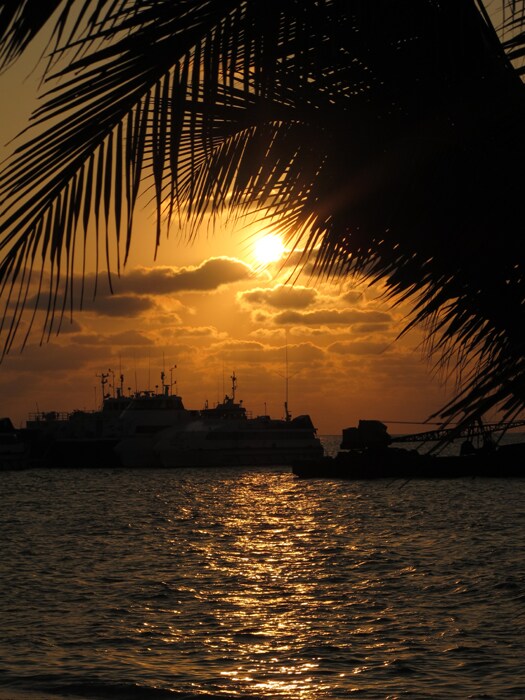 The main jetty at Kavaratti, Lakshadweep.