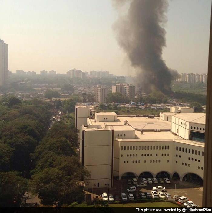 Dipika Israni tweeted: Fire at ambedkar nagar, Cuffe parade. Please avoid this area