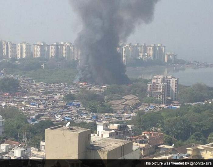 Several hutments were gutted in a major fire that broke out in an area near Wadala RTO in Cuffe Parade, Mumbai, where some construction work was underway, fire officials said.<br> Nonita Kalra tweeted: Fire in the Cuffe Parade slums