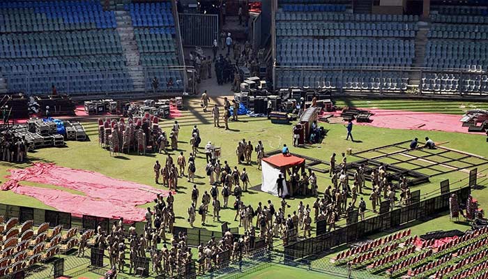 Wankhede Stadium Gets Bollywood-Style Makeover for Big BJP Swearing-In