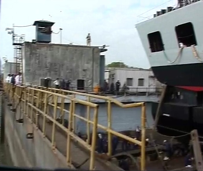 The indigenously made destroyer was built at India's biggest warship-building shipyard, the Mazgaon Docks in Mumbai.