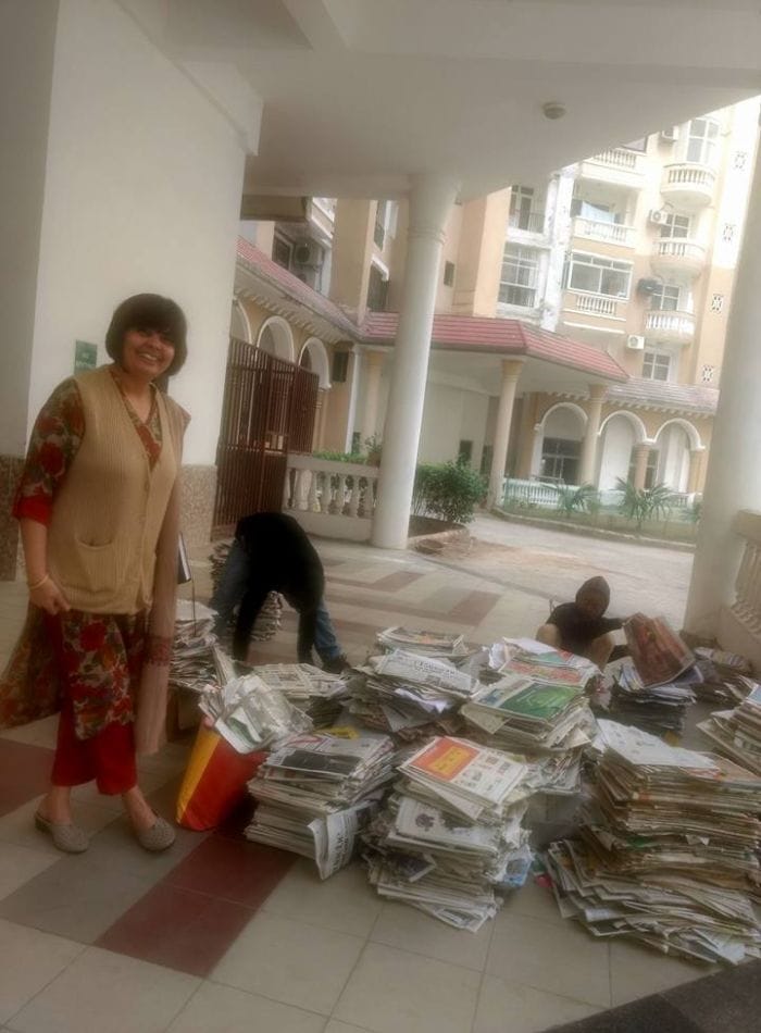 Get Rid Of Your Paper Waste In Exchange For Plants, This 39-Year-Old Noida Woman Shows How