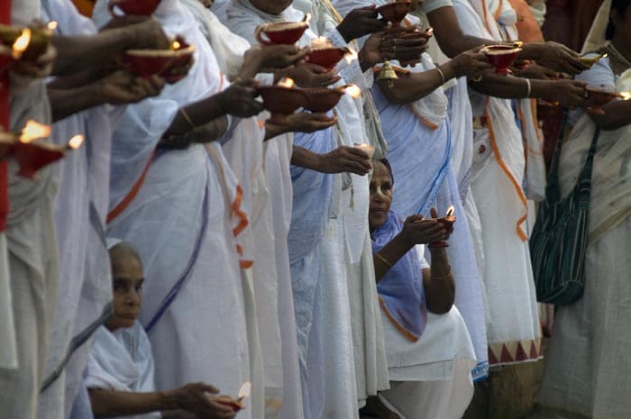 Widows in Vrindavan Celebrate Diwali