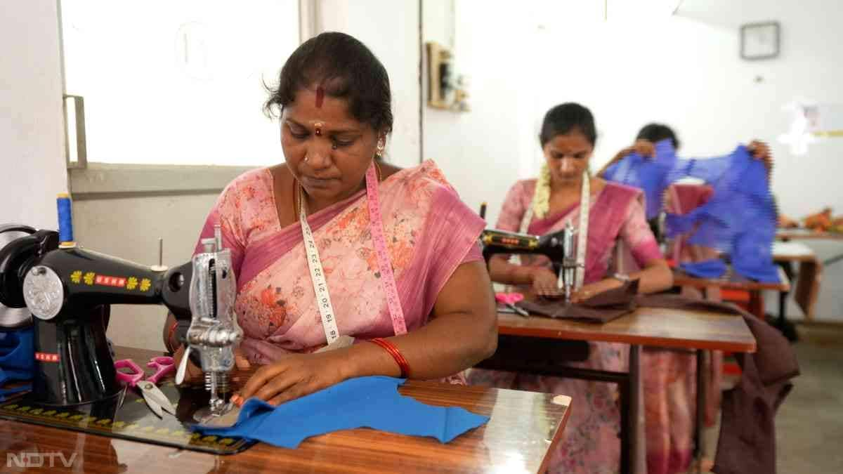 Lakshmi's journey began when she underwent USHA's training and opened her own Silai School in the village. With the dream to expand her micro enterprise, the training input, motivational support, and the  capacity to purchase a commercial sewing machine, Lakshmi's life began to change.