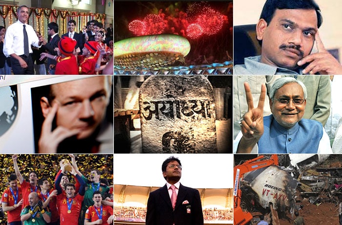 The BJP's LK Advani calls it the year of stinking scams. That's a political view, but scams were among some of the big stories of 2010.<br><br>At the end of the year, here are the major happenings.<br><br>It was a year of scams ? CWG, IPL, 2G spectrum, Adarsh, Karnataka land grab.<br><br>A year of coming together and falling apart ? Mukesh & Anil Ambani, Hero-Honda split, Sania and Shoaib, Sunanda and Shashi Tharoor.<br><br>It was a year of revelations - the Ayodhya verdict and the Bhopal gas tragedy verdict.<br><br>It was a year of celebrations - Sachin became the first batsman to score 200 runs and a record medal haul of 101 medals for India in the Commonwealth Games 2010.<br><br>It was a year of catastrophes - the Haiti quake and the Cambodia stampede.<br><br>Ranging from sports to entertainment; from politics to business, there was so much that happened that eventually the year came to an end but the controversies ceased to end.<br><br>Here's a look.