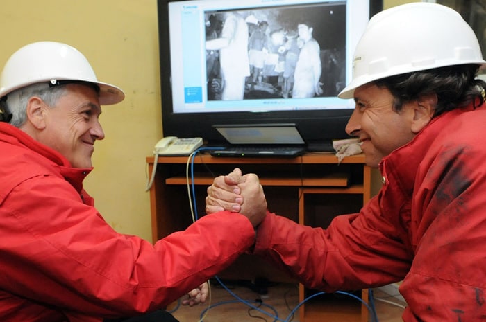 A global audience watched nonstop coverage on computers, television sets and even cellphones. The rescue operation was rightly termed as a triumph of human engineering. The extraordinary tale of survival in one of the most inhospitable spots on the planet captured the attention of the world. The President and rescue workers joined in a rousing rendition of Chile's national anthem, jubilation had broken out in the main square of Copiapo, the state capital 40 miles from the mine and home to most of the miners. More than 3,000 people crowded the plaza to watch the final rescue on giant TV monitors.