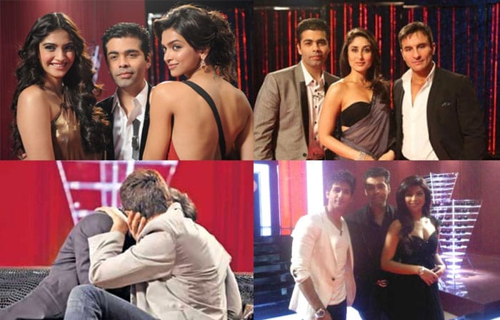 There was controversy with a capital K on this season's Koffee with Karan. Bollywood hot-male Ranbir Kapoor was on the receiving end of ex-flame Deepika Padukone's verbal volley ? she held forth on his low sex appeal, his way with women and how she'd like to give him a pack of condoms. Fellow PYT Sonam Kapoor, who appeared on the same episode, added some masala by praising Deepika for hanging onto Ranbir so long since she personally didn't believe he was worth it, having seen ?all of him'. Her comment didn't go down well with Ranbir-daddy Rishi Kapoor who shot back saying Anil Kapoor's daughter should concentrate on work. Ranbir himself seems to be giving the ladies a wide berth, swapping saliva with Imran Khan on a separate episode of Koffee with Karan. Get a room, guys! <br><br>
Kareena also caught the Kapoor foot in mouth disease by stating, in front of current boyfriend Saif Ali Khan, that she finds former boyfriend Shahid Kapoor sexy. She also had some nasty things to say about Priyanka Chopra's accent. Priyanka Chopra lobbed the ball back into Kareena's court, saying she'd got her accent from the same place that Kareena's boyfriend had got his. OK then!