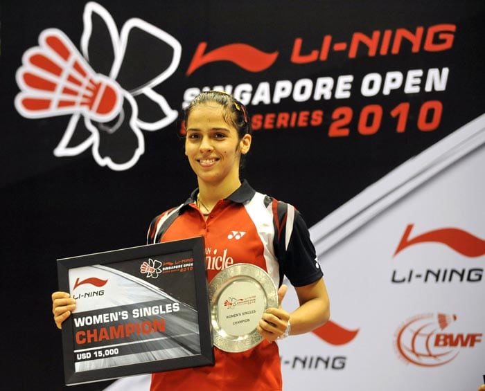 In June she completed a hat-trick of titles after she won India Open Grand Prix, Singapore Open Super Series and Indonesia Open Super Series. In the Singapore Open final she defeated world champion Lu Lan of China. With this win she became World no. 3. High on confidence, Saina successfully defended her Indonesian title. In July, she moved up a rung to become World No. 2.<br><br>Saina's top notch show in the court fetched her awards and accolades in abundance. She was honoured with the Rajiv Gandhi Khel Ratna Award, India's highest sports award.