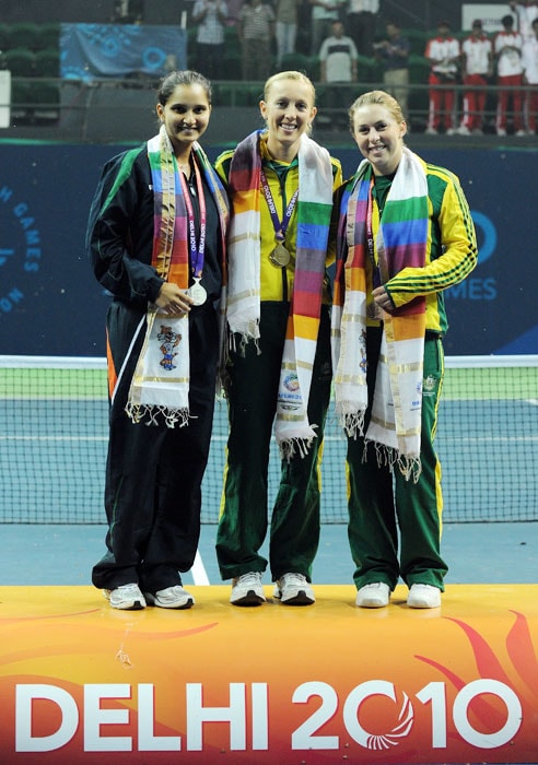 Returning to the tennis court after marriage, Sania won a silver medal in women's singles event and bronze in the doubles event at the Commonwealth Games. At the Asian Games, she won a silver medal in mixed doubles and a bronze in the singles event.