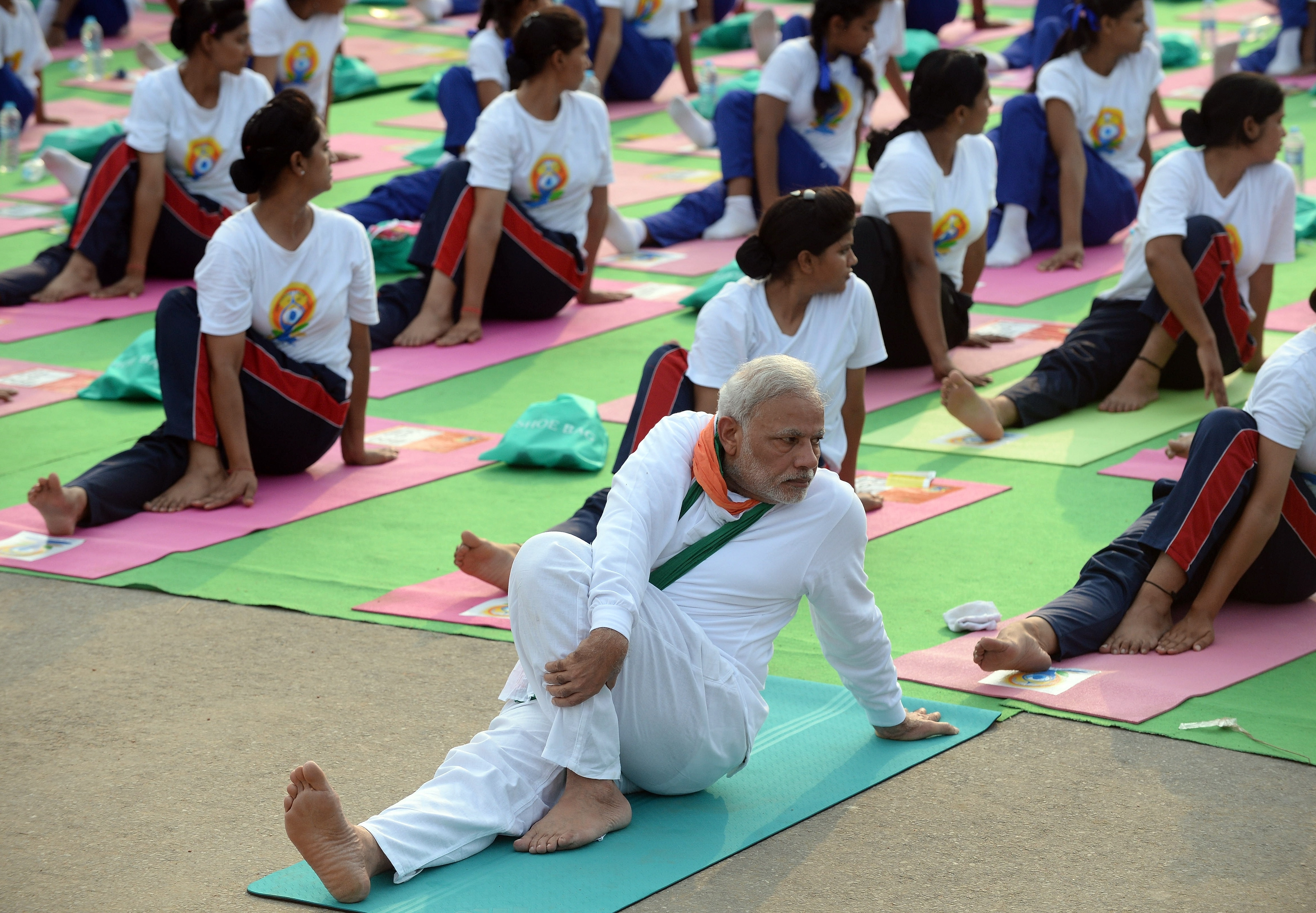 At Dawn, India Stretches Together: 10 Best Pics of Yoga Day