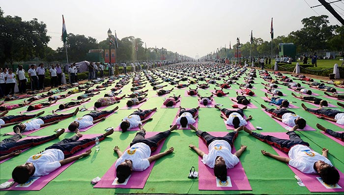 Thousands Participate in International Yoga Day Rehearsals