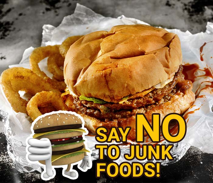 #Tip3: Junk food is the mother of all the causative factors of ill health. Take a conscious step towards a healthier life and reduce your intake of junk. Ditch the food dipped in bad fats such as ghee and mayonnaise.