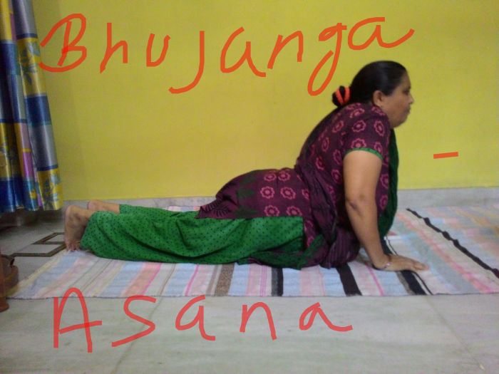 Reshma Ranjeet practising <i>Bhujangasana</i> or Cobra Pose.<br><br>

<a href="http://www.ndtv.com/sites/fitnesschallenge/detailsblog/shape-up-how-to-do-i-bhujangasana-i-cobra-pose-771086">Read More About <i>Bhujangasana</i> Here.</a>