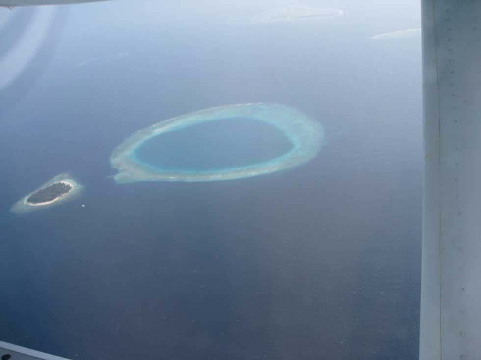 Islands sprouting out of nowhere.