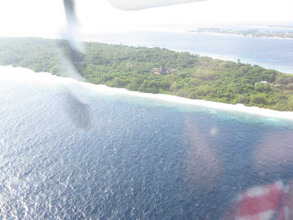 I saw a lush green tropical island emerge, straight out of a Hollywood movie.