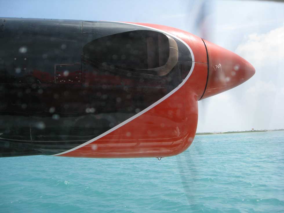 The propellers start rotating, the sign of an amazing air borne journey...