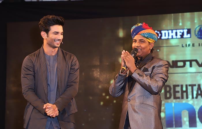 The young singer was admired not just by everyone present at the ceremony but also by campaign ambassador Sushant Singh Rajput.