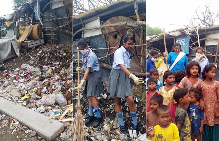 In Pics: Students Participating In Cleaning Activities To Build A Clean India