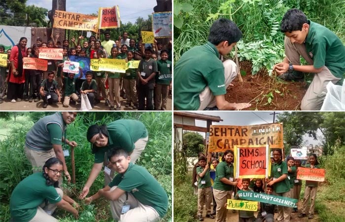 RIMS Undri International School conducted a plantation drive in coordination with 'Anandvan' which was once a dumping place. Each child took the pledge to take care of the plant that they have planted. They also created awareness about tree plantation to the people on road.