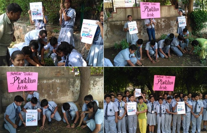 As part of the Behtar India campaign, Sri Venkateshwar International School conducted a plantation drive. The students of the school proudly participated in the drive and planted 150 saplings and even gave a name to a sapling they planted. Along with this, the students promised to continue with such activities.