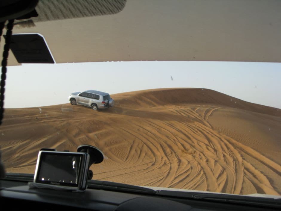 The car defying gravity.  I could have well been in a movie doing these stunts.<br><br>

Photo Courtesy: Shanu Ahluwalia Vij