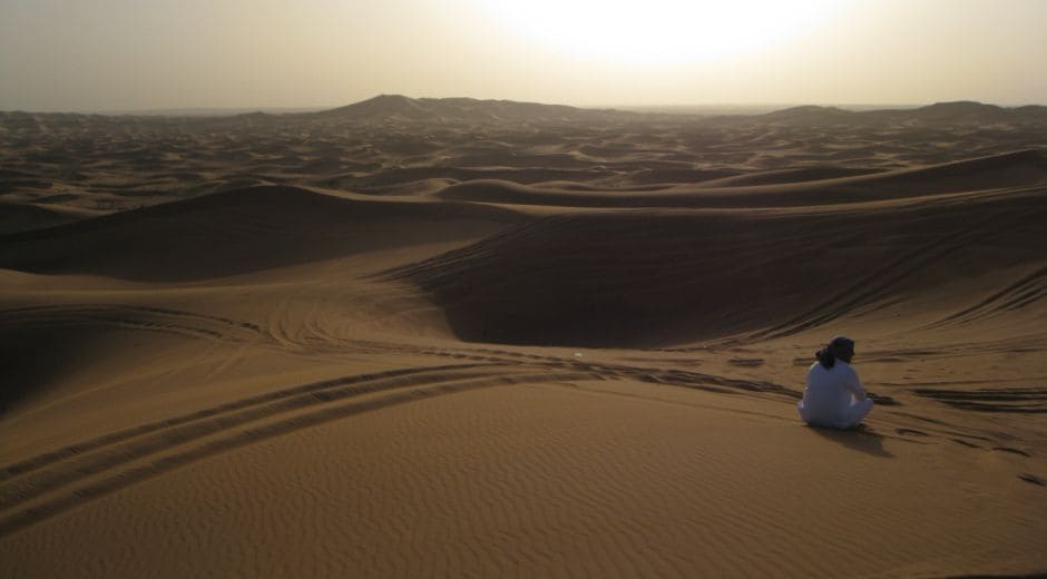 I spotted an Arabic man sitting in the midst of it all, staring into nothingness.<br><br>

Photo Courtesy: Shanu Ahluwalia Vij