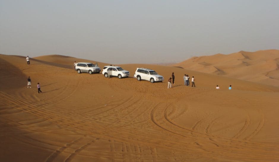 A lot of tourists were climbing on to what was going to be Dune bashing.<br><br>

Photo Courtesy: Shanu Ahluwalia Vij