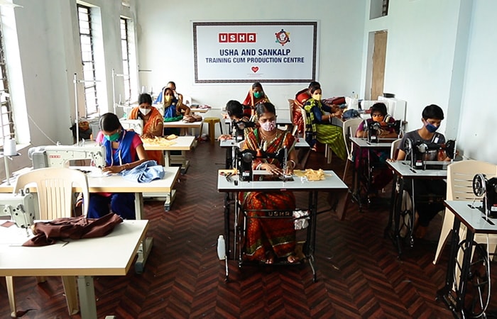 NGO Sankalp, in collaboration with the USHA Silai school program is another organisation that is making efforts to create potential women entrepreneurs. The centre established by the NGO is the only skill development institute in 5 village panchayats. It has created 20 women entrepreneurs, and distributed 8,000 masks in nearby villages, free of cost during the height of the COVID-19 pandemic.