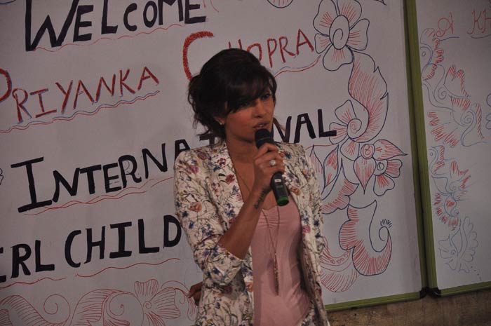 Ambassador Priyanka interacted with the students and teachers about the main issues surrounding a girl child in India - Nutrition, Education, Health, Foeticide and Infanticide.