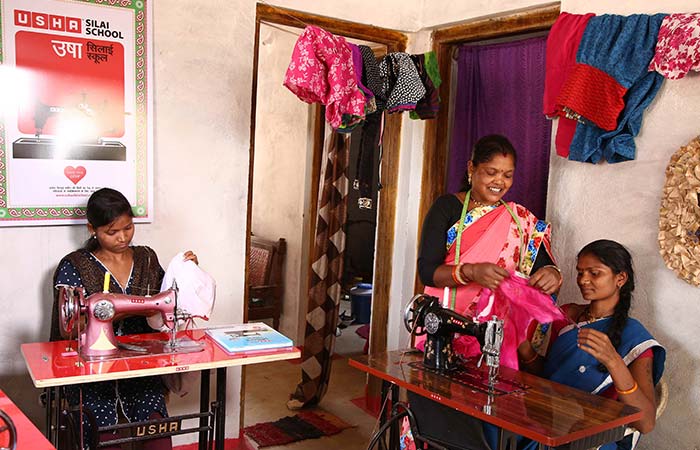 Two Women From Kanha Forest In Madhya Pradesh Learn Stitching To Create Extra Avenues Of Income