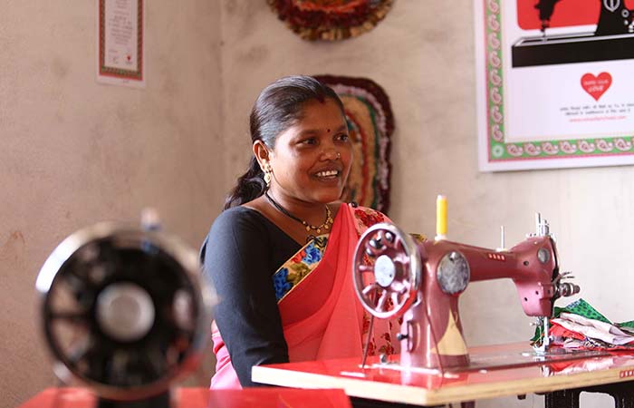 Two Women From Kanha Forest In Madhya Pradesh Learn Stitching To Create Extra Avenues Of Income