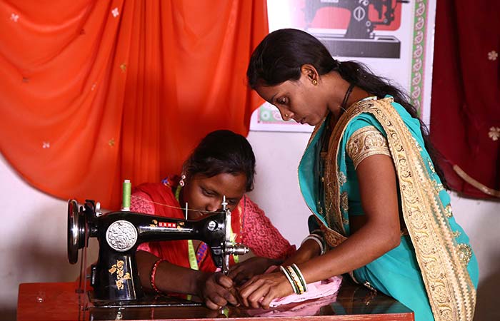 Two Women From Kanha Forest In Madhya Pradesh Learn Stitching To Create Extra Avenues Of Income
