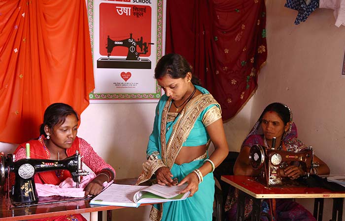 Two Women From Kanha Forest In Madhya Pradesh Learn Stitching To Create Extra Avenues Of Income