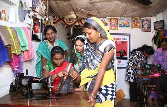 She joined the Usha Silai School, a community based initiative that aims to empower village women to become entrepreneurs and teach sewing in their respective communities. More than one per cent from the sale of every Usha Sewing Machine is invested into this programme. More than 10,000 women are being trained every day under this initiative.<br><br>

After a training at the Silai School, Pratibha started stitching clothes and earn a steady income. After some time she started her own school within her house. The aim was not only to make extra money but also to enable other women to earn their own livelihood. Many of Pratibha's students are now teaching other women and becoming financially independent.